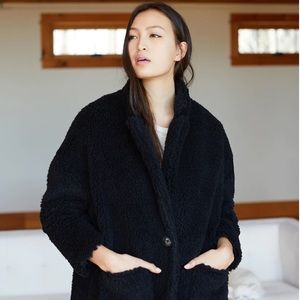 EUC Emerson Fry Teddy Bear Coat in Black